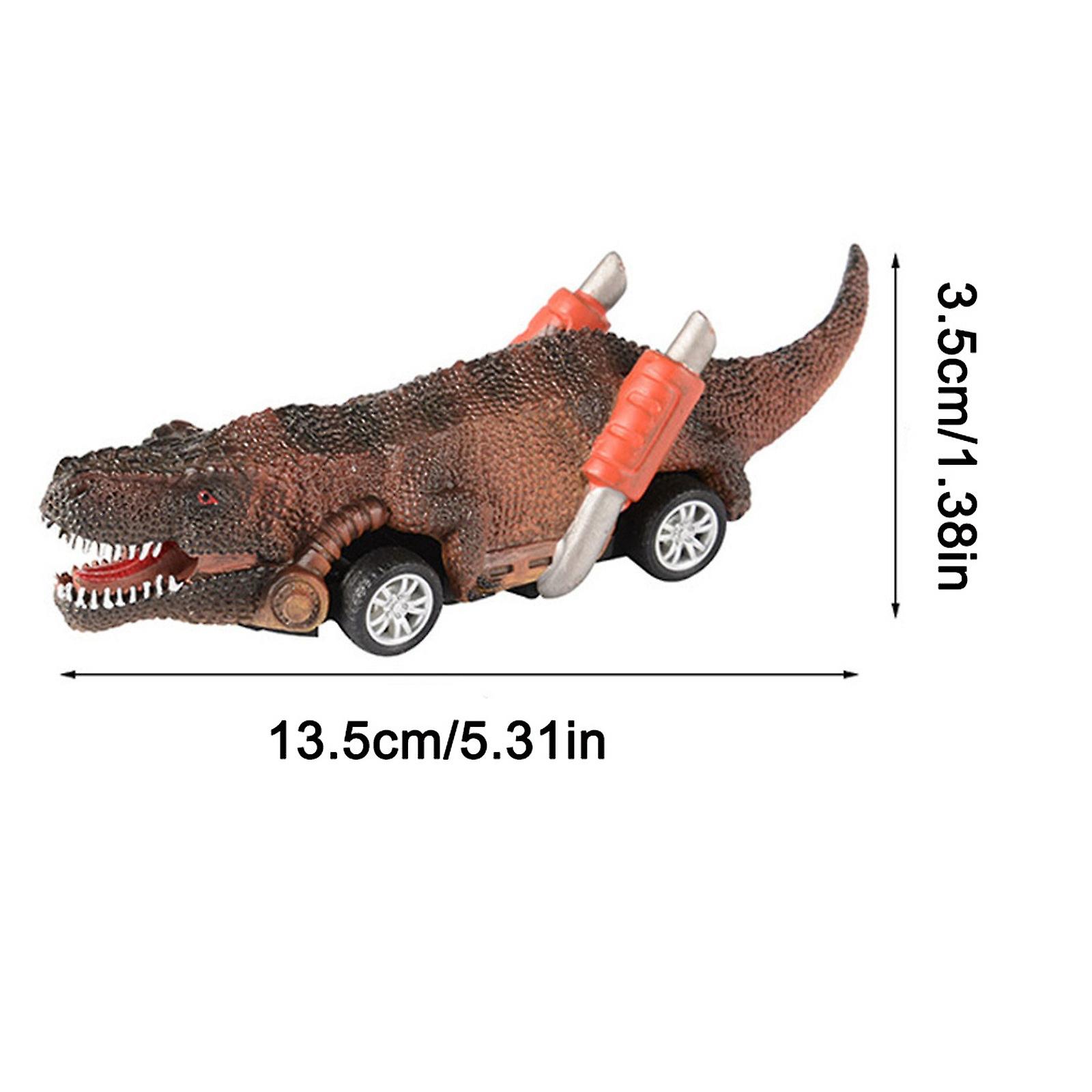 Foto 4 pulgar | Venta Internacional - Carro de Juguete Retráctil Dinosaur para Niños