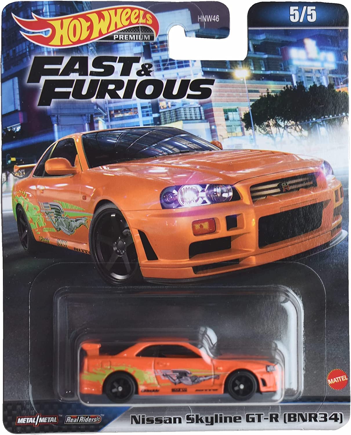 Foto 2 pulgar | Venta Internacional - Coche de Juguete Hot Wheels Nissan Skyline Gt R Fast & Furious