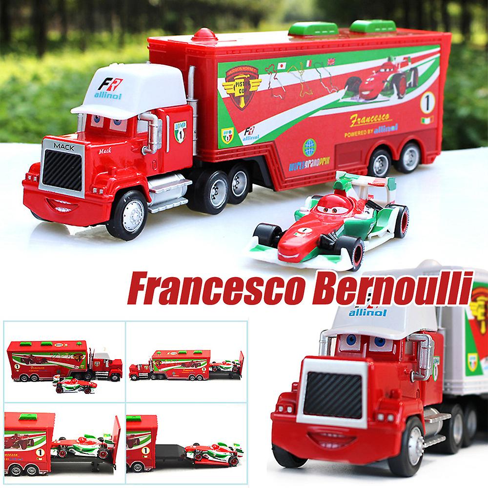 Foto 2 pulgar | Venta Internacional - Set De Camión De Juguete Y Coche Deportivo, Película Disney Pixar Cars 2 3