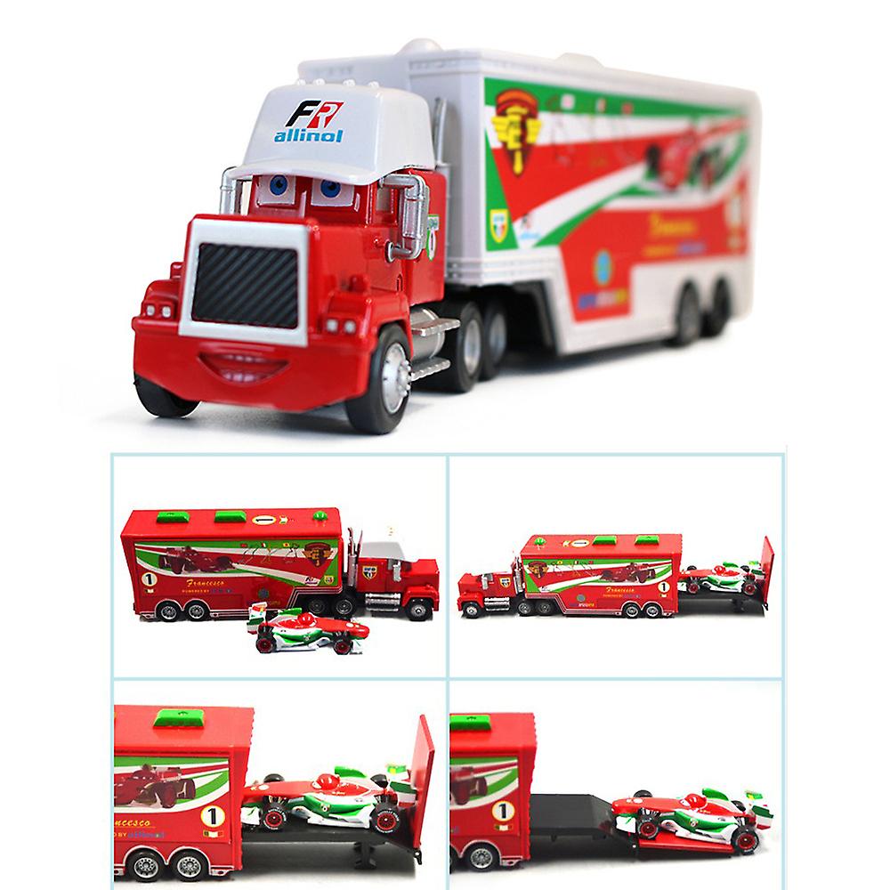 Foto 4 pulgar | Venta Internacional - Set De Camión De Juguete Y Coche Deportivo, Película Disney Pixar Cars 2 3