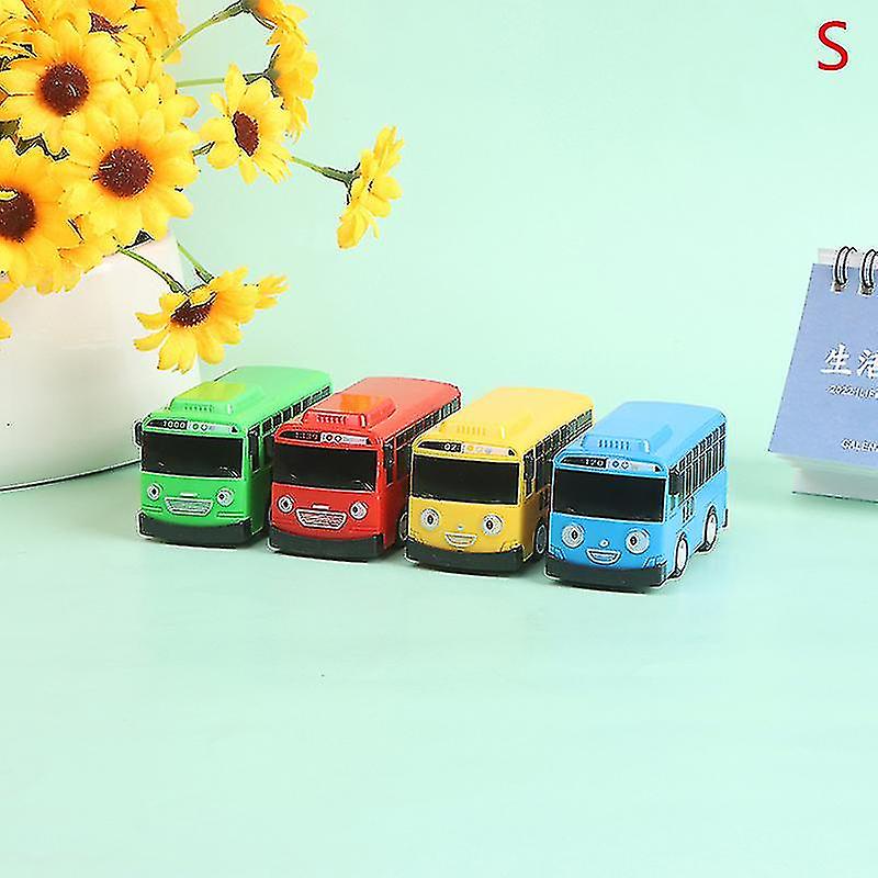 Venta Internacional - Juego De Juguetes Pull Back Car Tayo The Little Bus, 4 Piezas Para Niños