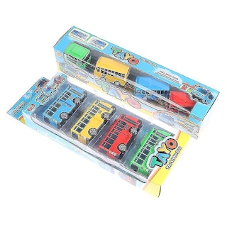 Foto 2 | Venta Internacional - Juego De Juguetes Pull Back Car Tayo The Little Bus, 4 Piezas Para Niños