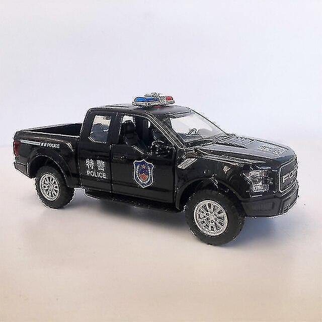 Foto 3 pulgar | Venta Internacional - Coche De Policía De Aleación A Escala 1:32 De Juguete Fundido A Presión Con Sonido Y L