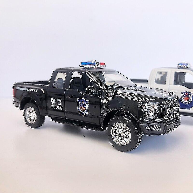 Foto 4 pulgar | Venta Internacional - Coche De Policía De Aleación A Escala 1:32 De Juguete Fundido A Presión Con Sonido Y L