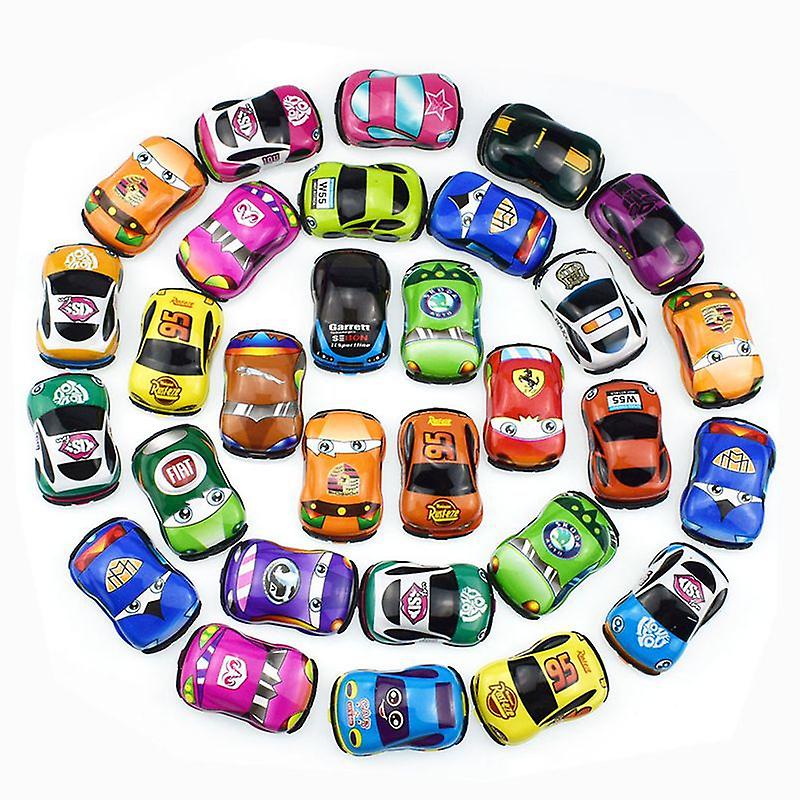 Venta Internacional - Juego De Coches De Juguete Mini Pull Back Para Niños, 30 Unidades, Colores Aleatorios