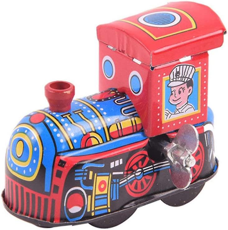 Venta Internacional - Tin Train Toy, De Estilo Vintage, De Estilo Vintage, Con Mecanismo De Relojería