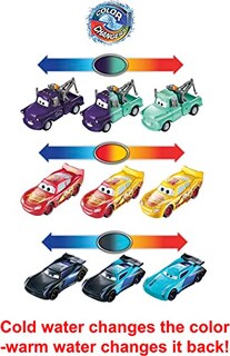 Foto 3 | Venta Internacional - Toy Disney Cars Color Changers, Paquete De 3 Vehículos Con Luz
