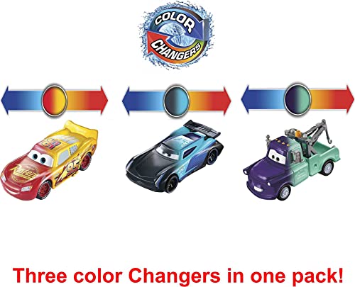 Foto 4 | Venta Internacional - Toy Disney Cars Color Changers, Paquete De 3 Vehículos Con Luz