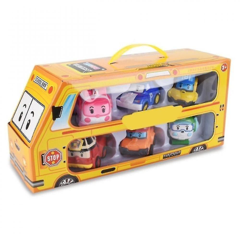 Venta Internacional - Set De Coche Robot De Juguete Poli Car Kids Transform Vehicle, 6 Unidades