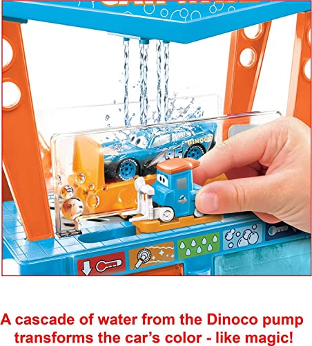 Foto 4 pulgar | Venta Internacional - Set De Juego Para Lavar Autos Disney Cars Toys Dinoco Con Pitty & Mcqueen