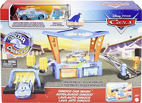 Foto 7 pulgar | Venta Internacional - Set De Juego Para Lavar Autos Disney Cars Toys Dinoco Con Pitty & Mcqueen