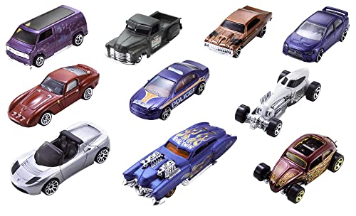 Foto 2 pulgar | Venta Internacional - Set De Coches De Juguete Hot Wheels, 10 Coches Y Camiones, Escala 1:64