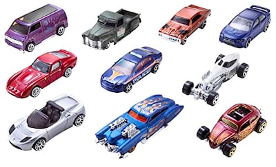 Foto 1 | Venta Internacional - Set De Coches De Juguete Hot Wheels, 10 Coches Y Camiones, Escala 1:64