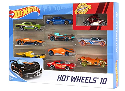 Foto 6 pulgar | Venta Internacional - Set De Coches De Juguete Hot Wheels, 10 Coches Y Camiones, Escala 1:64