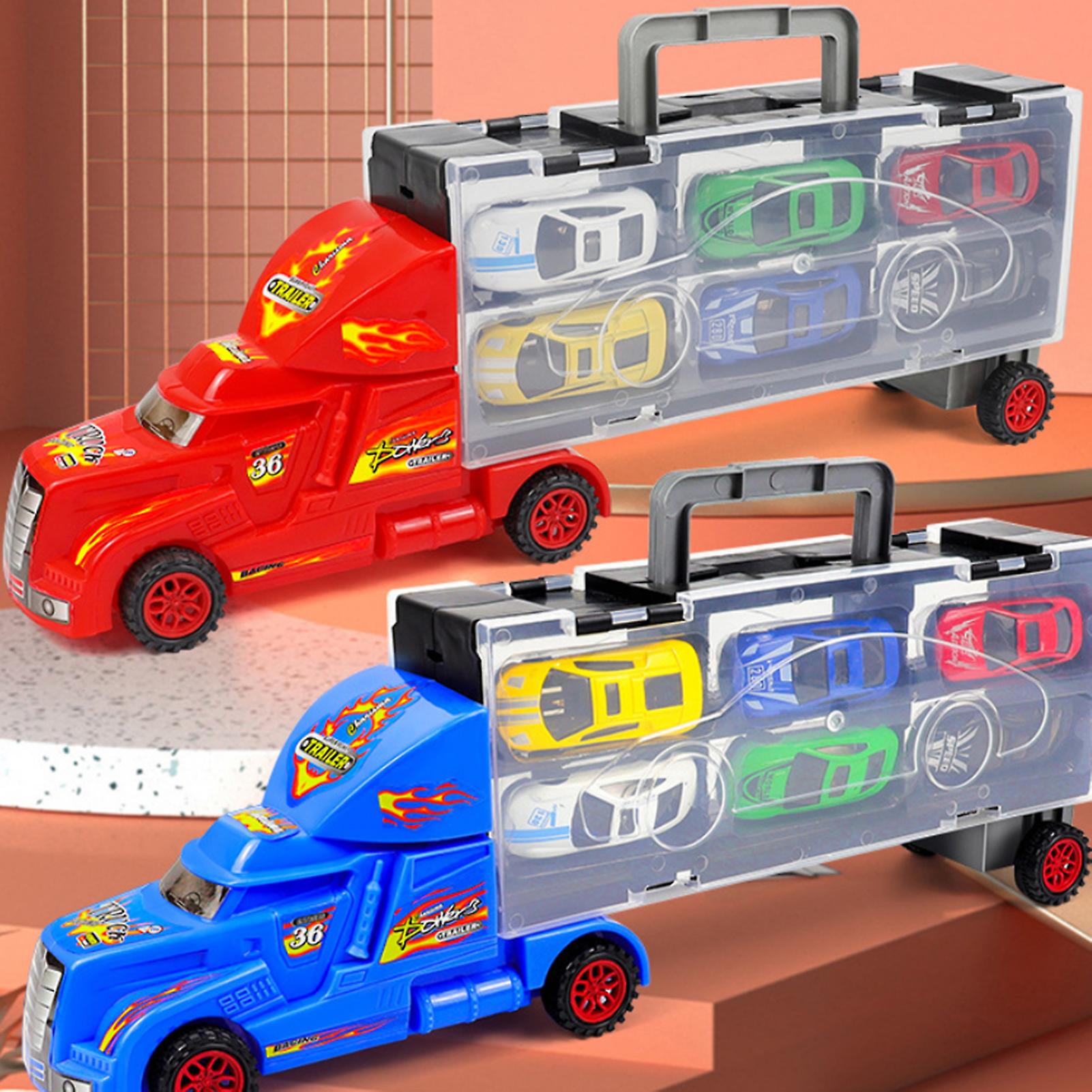 Foto 6 pulgar | Venta Internacional - Minicoche Portacontenedores Farfi Para Niños Toy Car Con Pista Deslizante 6
