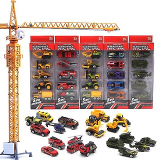 Foto 2 | Venta Internacional - Coche De Juguete Farfi Diecast Alloy Engineering Racing 1:64 5 Unidades