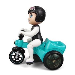 Foto 1 | Venta Internacional - Triciclo Stunt Toy Volquete Giratorio con Iluminación Musical para Niños