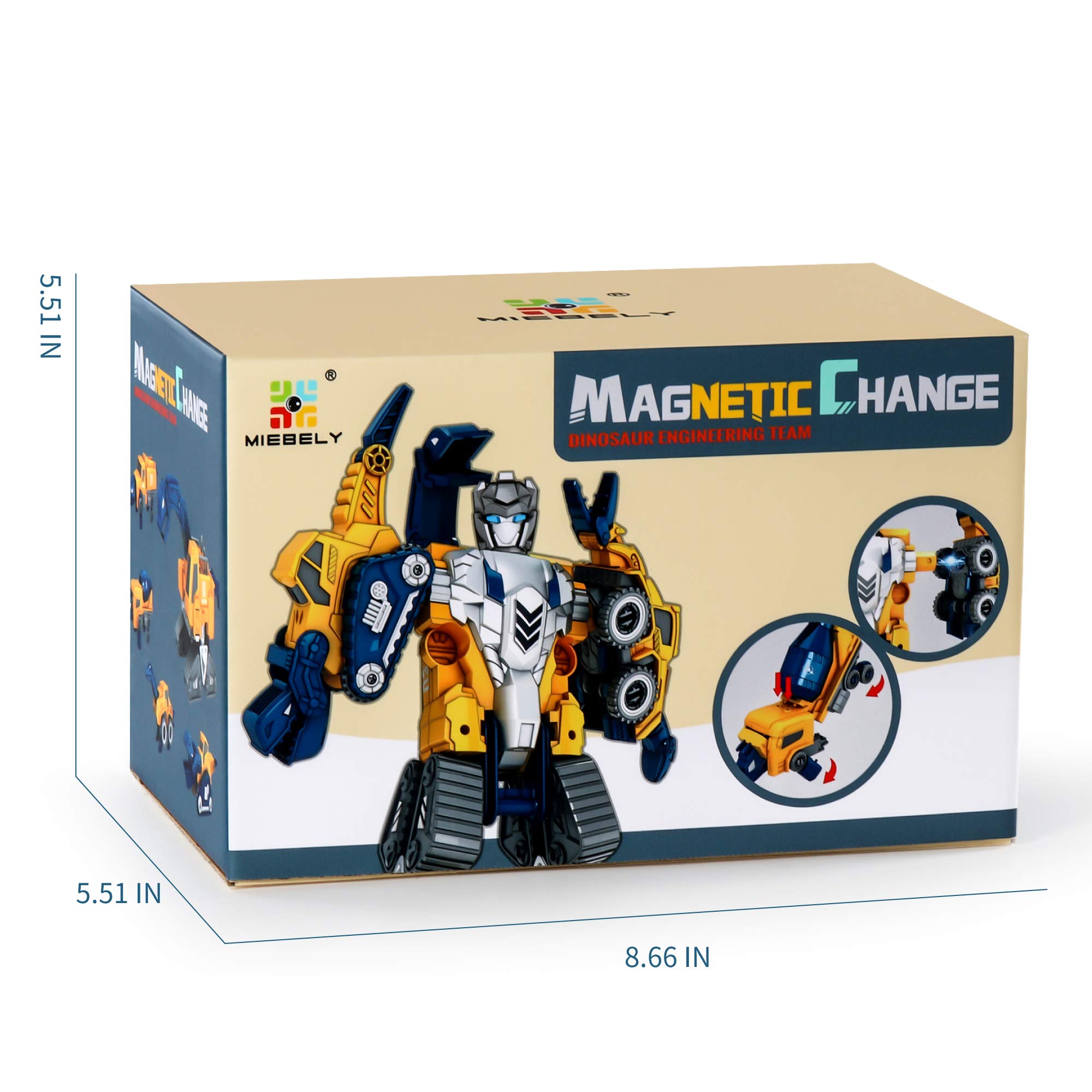 Foto 7 | Venta Internacional - Juego 5 En 1 De Vehículos De Construcción Robóticos Para Niños Pequeños Toy Miebely