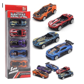 Foto 1 | Venta Internacional - Coche De Juguete Farfi Diecast Alloy Engineering Racing 1:64 5 Unidades