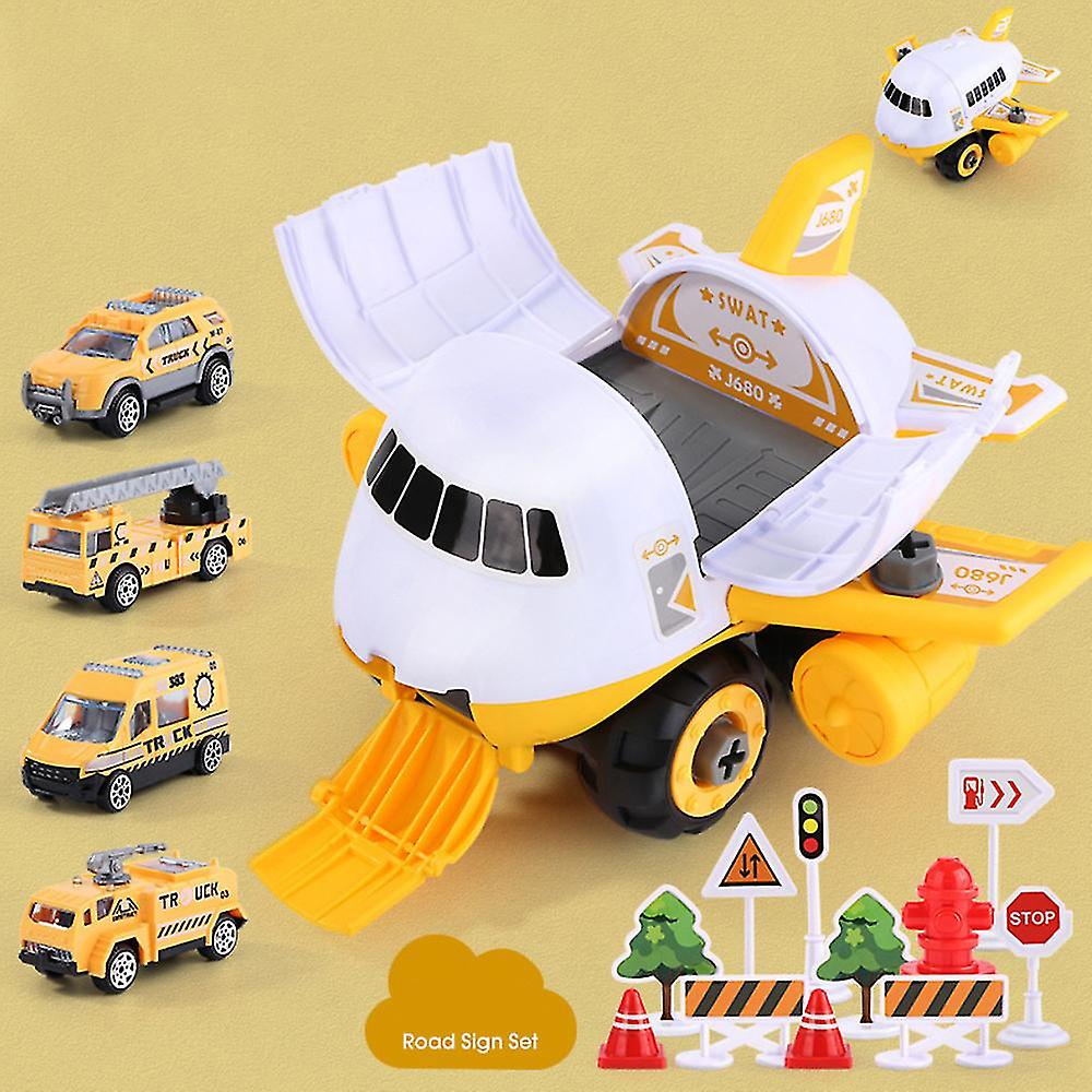 Venta Internacional - Set De Avión De Juguete Para Transporte De Carga Con Camión De 24,5 Cm $974