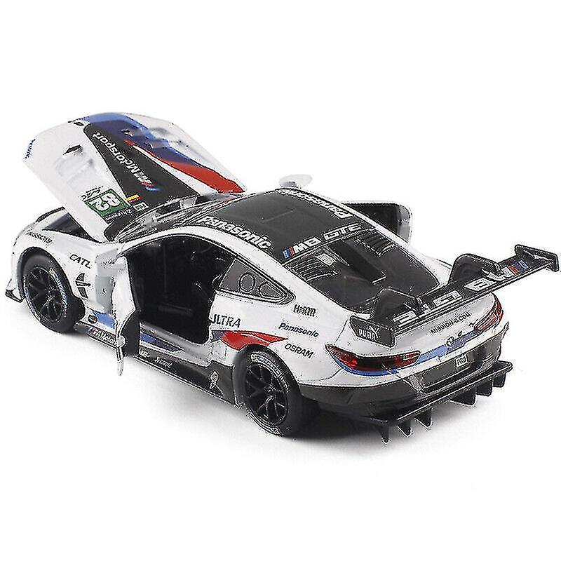 Foto 2 pulgar | Venta Internacional - Coche De Juguete Bmw M8 Gte Metal Diecast A Escala 1:32 Blanco