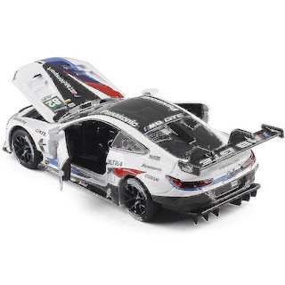 Foto 1 | Venta Internacional - Coche De Juguete Bmw M8 Gte Metal Diecast A Escala 1:32 Blanco