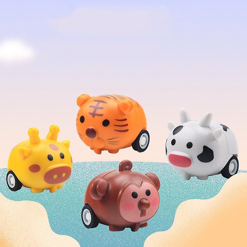 Foto 6 pulgar | Venta Internacional - Toy Pull Back Car Tiger, 5 Unidades, Bonitos Animales Inercia Para Niños