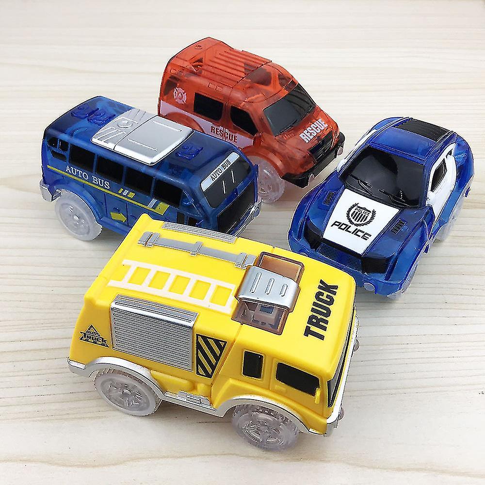 Foto 3 | Venta Internacional - Toy Track Car, 4 Unidades, Brillando Con Luces Led Para Niños Mayores De 3 Años