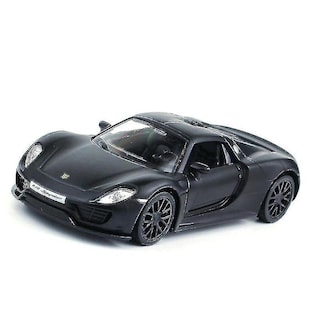 Foto 2 | Venta Internacional - Coche Fundido A Presión Porsche 918 A Escala 1:36 De Metal Con Cierre Retráctil Negro