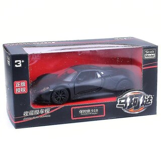 Foto 3 | Venta Internacional - Coche Fundido A Presión Porsche 918 A Escala 1:36 De Metal Con Cierre Retráctil Negro