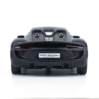 Foto 4 | Venta Internacional - Coche Fundido A Presión Porsche 918 A Escala 1:36 De Metal Con Cierre Retráctil Negro