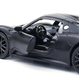 Foto 5 | Venta Internacional - Coche Fundido A Presión Porsche 918 A Escala 1:36 De Metal Con Cierre Retráctil Negro