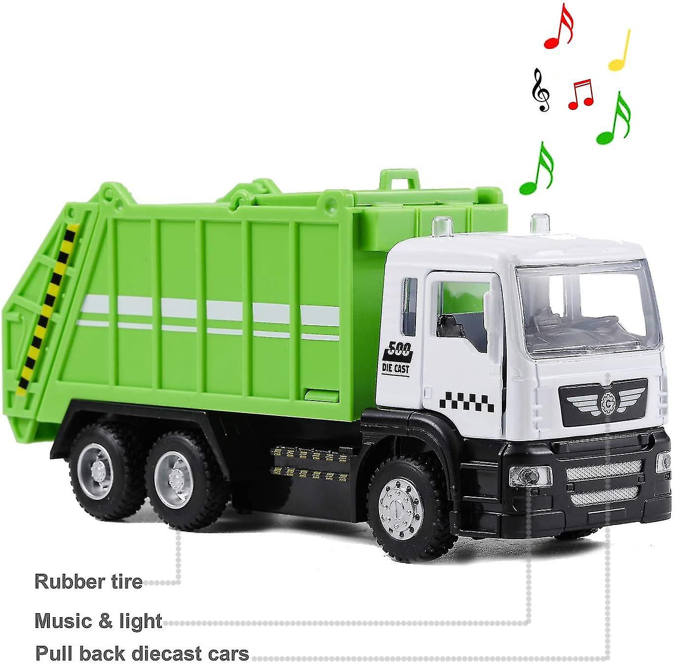 Foto 3 pulgar | Venta Internacional - Camión De Construcción Toy Crane Metal Cars Con Luz Y Sonido