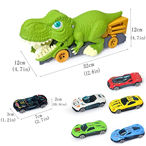 Foto 5 pulgar | Venta Internacional - Portacamiones De Transporte De Juguetes Con Dinosaurio Para Niños De 3 A 7 Años