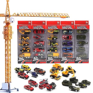 Foto 2 | Venta Internacional - Coche De Juguete Farfi Diecast Alloy Engineering Racing 1:64 5 Unidades
