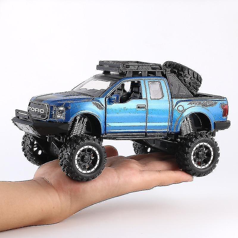 Foto 3 pulgar | Venta Internacional - Coche Fundido A Presión Modelo 1:32 Ford Raptor F150 Big Wheel Alloy