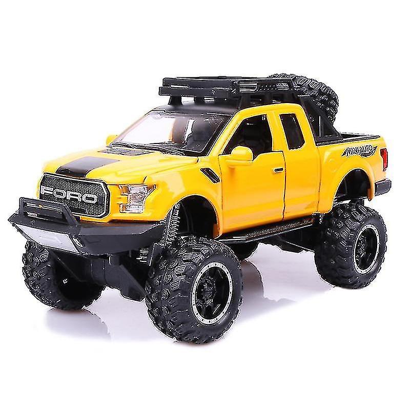 Foto 4 pulgar | Venta Internacional - Coche Fundido A Presión Modelo 1:32 Ford Raptor F150 Big Wheel Alloy