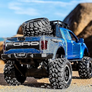 Foto 4 | Venta Internacional - Coche Fundido A Presión Modelo 1:32 Ford Raptor F150 Big Wheel Alloy