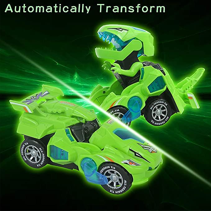 Foto 2 pulgar | Venta Internacional - Coche De Dinosaurio Toy Transformers Con Led Para Niños De 3 A 6 Años