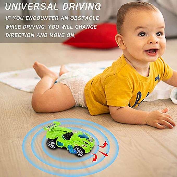 Foto 4 pulgar | Venta Internacional - Coche De Dinosaurio Toy Transformers Con Led Para Niños De 3 A 6 Años