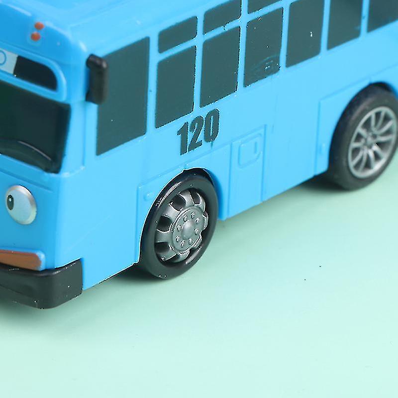 Foto 3 pulgar | Venta Internacional - Juego De Juguetes Tayo The Little Bus Con Dibujos Animados, Coche Retráctiles Para Niños, 4 Piez