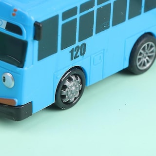 Foto 2 | Venta Internacional - Juego De Juguetes Tayo The Little Bus Con Dibujos Animados, Coche Retráctiles Para Niños, 4 Piez