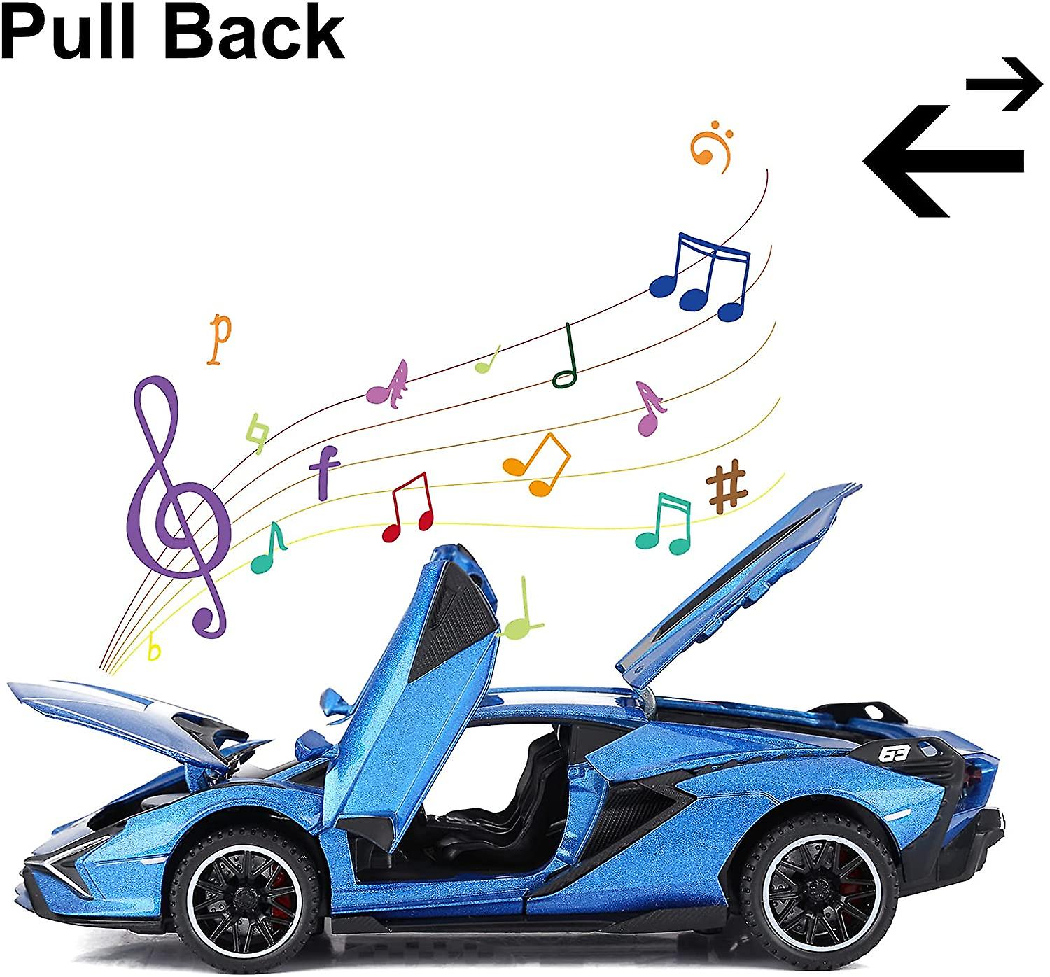 Foto 5 pulgar | Venta Internacional - Coche De Juguete De Metal Modelo Lamborghini Sian Fkp37 Con Luz Y Sonido