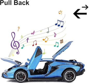 Foto 4 | Venta Internacional - Coche De Juguete De Metal Modelo Lamborghini Sian Fkp37 Con Luz Y Sonido