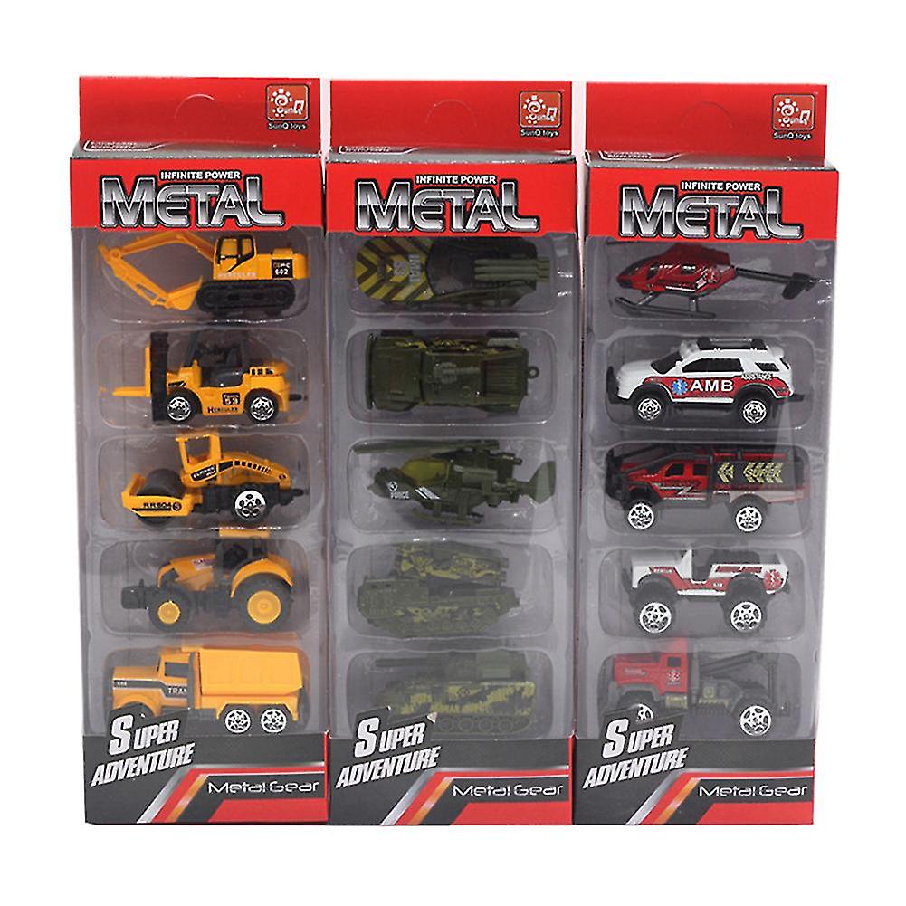 Foto 6 pulgar | Venta Internacional - Coche De Juguete Farfi Diecast Alloy Engineering Racing 1:64 5 Unidades