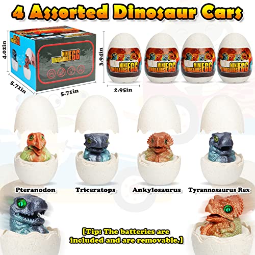 Foto 7 pulgar | Venta Internacional - Huevos De Dinosaurio Wideland De Toy Cars Para Niños De Más De 18 M Con Sounds & Li