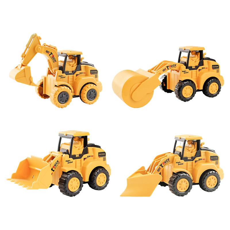 Foto 3 pulgar | Venta Internacional - Juego De Camiones De Juguete, 4 Piezas, Vehículos De Construcción, Ingeniería, Niños
