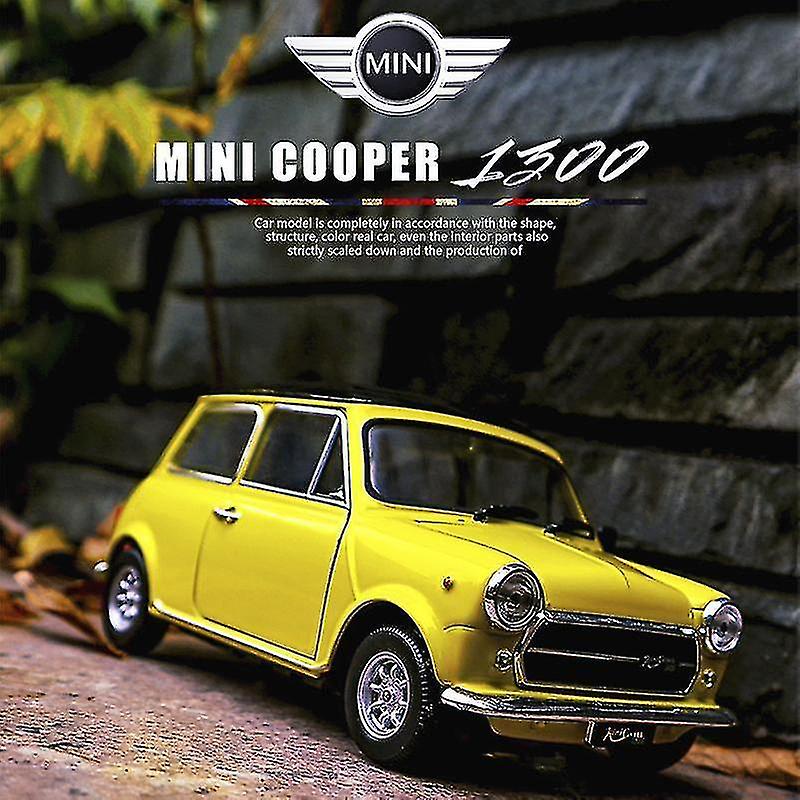 Foto 3 pulgar | Venta Internacional - Modelo De Coche Mini Cooper 1300, Juguete Decorativo De Aleación A Escala 1:24