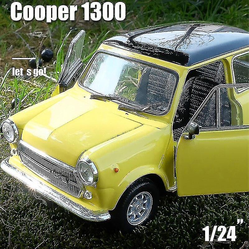 Foto 4 pulgar | Venta Internacional - Modelo De Coche Mini Cooper 1300, Juguete Decorativo De Aleación A Escala 1:24