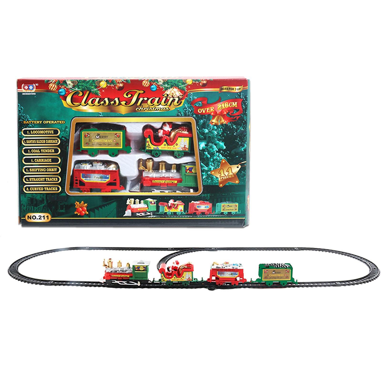 Foto 3 | Venta Internacional - Juego De Tren De Juguete, Juego De Tren Navideño, Vías Férreas, Batería Abierta